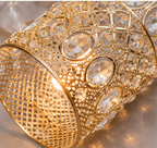 Luxury Crystal Bedside Lamp with Warm Ambient Lighting