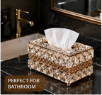 Luxury Crystal Tissue Box – Elegant Decorative Tissue Holder