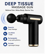 Portable Deep Tissue Massage Gun – Rechargeable Muscle Massager