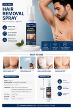 Natural 30 ml Hair Removal Spray Safe Gentle Face Legs Body Hair Removal for Men Women