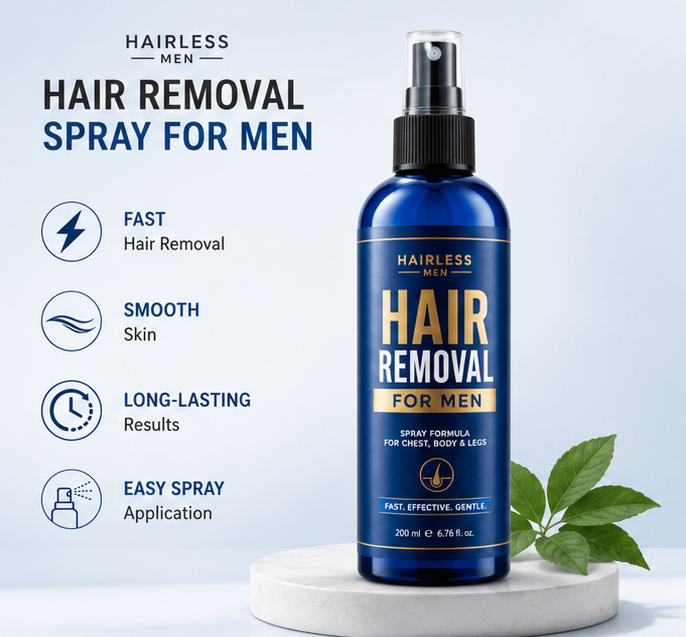 Natural 30 ml Hair Removal Spray Safe Gentle Face Legs Body Hair Removal for Men Women