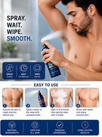 Natural 30 ml Hair Removal Spray Safe Gentle Face Legs Body Hair Removal for Men Women