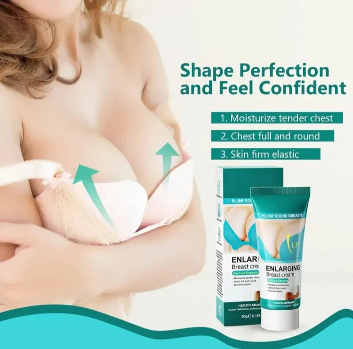 Essence Firming & Lifting Cream for Women - 60g | Advanced Skin Tightening, Plumping & Contouring Formula | Natural Bust Area Moisturizer for Youthful Elasticity, Smoothness & Shaping